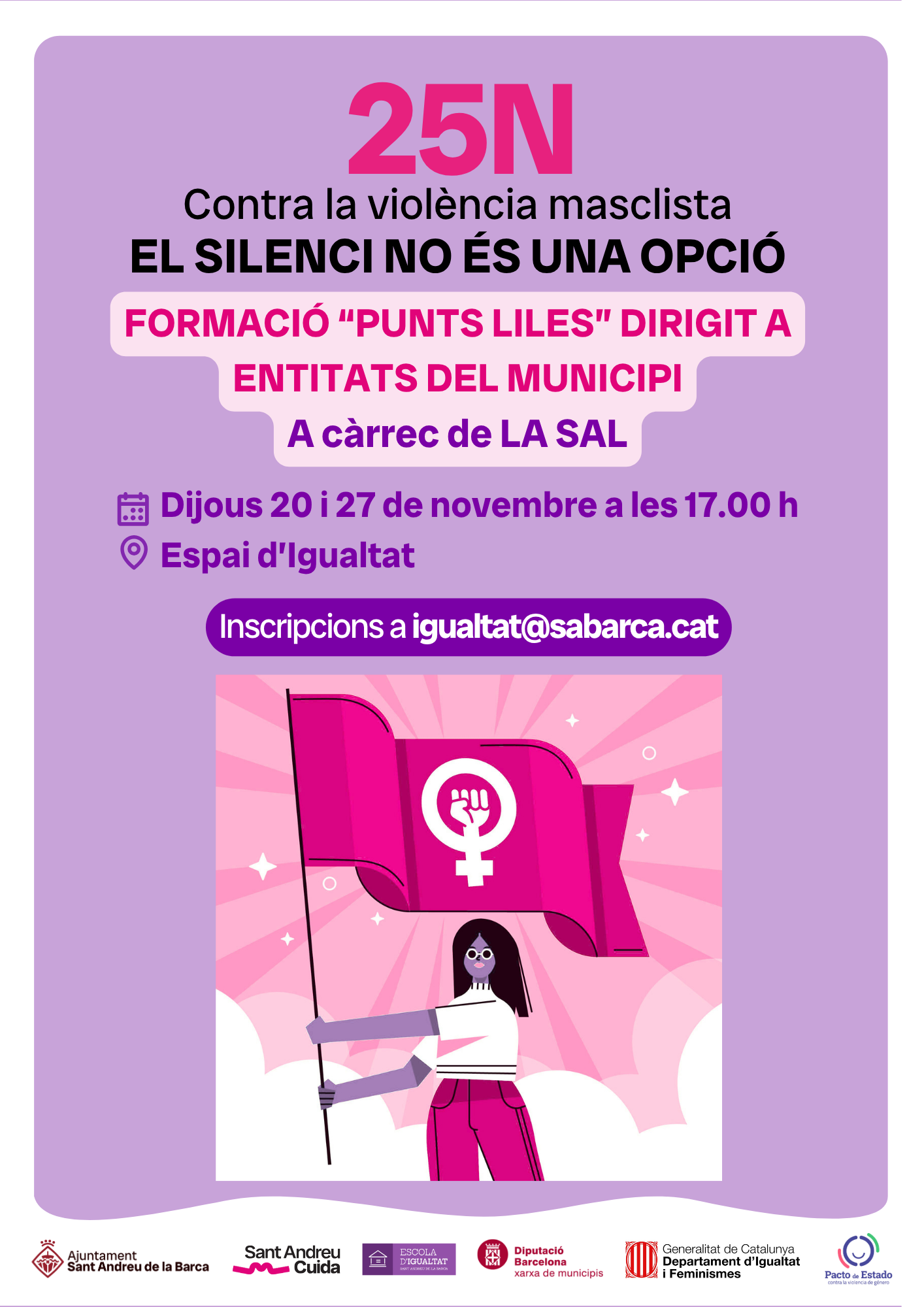 FORMACIÓ “PUNTS LILES” DIRIGIT A ENTITATS DEL MUNICIPI A càrrec de LA SAL